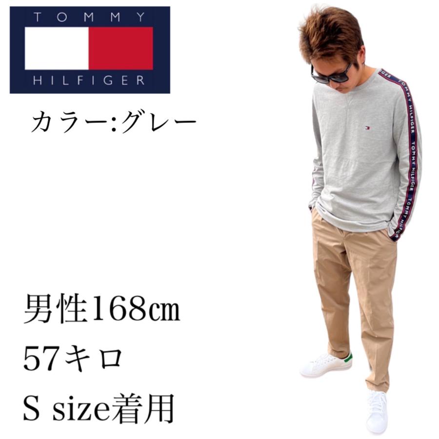 トミーヒルフィガー Tommy Hilfiger トレーナー 薄手 ロンT 長袖 09T4257 スウェット メンズ レディース 部屋着 クルー 袖ロゴ ルームウェア TOMMY HILFIGER｜staiwan｜09