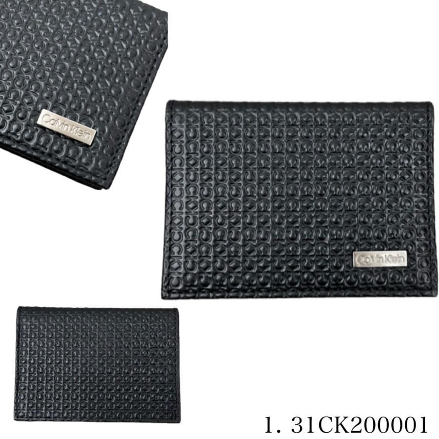 カルバンクラインCalvin Klein カードケース 名刺入れ コンパクト 31CK200001/2/3 レザー アクセサリー ブラック 小物 ビジネス カジュアル 箱付き｜staiwan｜06