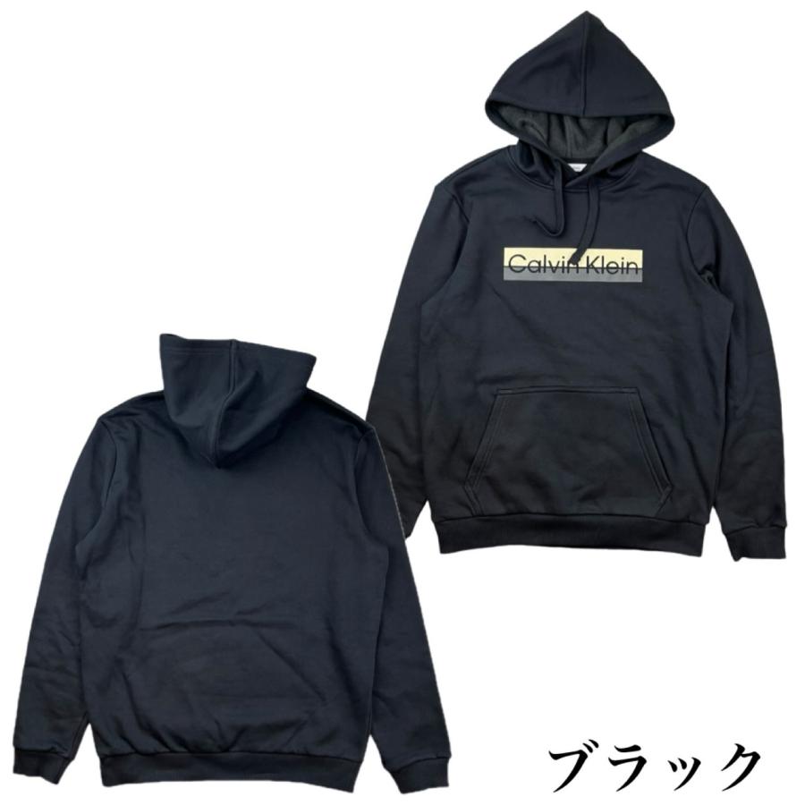 カルバンクライン   トップス パーカー 40QC402 フーディ プリントロゴ 裏起毛 ユニセックス   TWO TONE STANDARD LOG BOXED PO HOODIE Calvin Klein（カルバン・クライン） トップス パーカー 40QC402