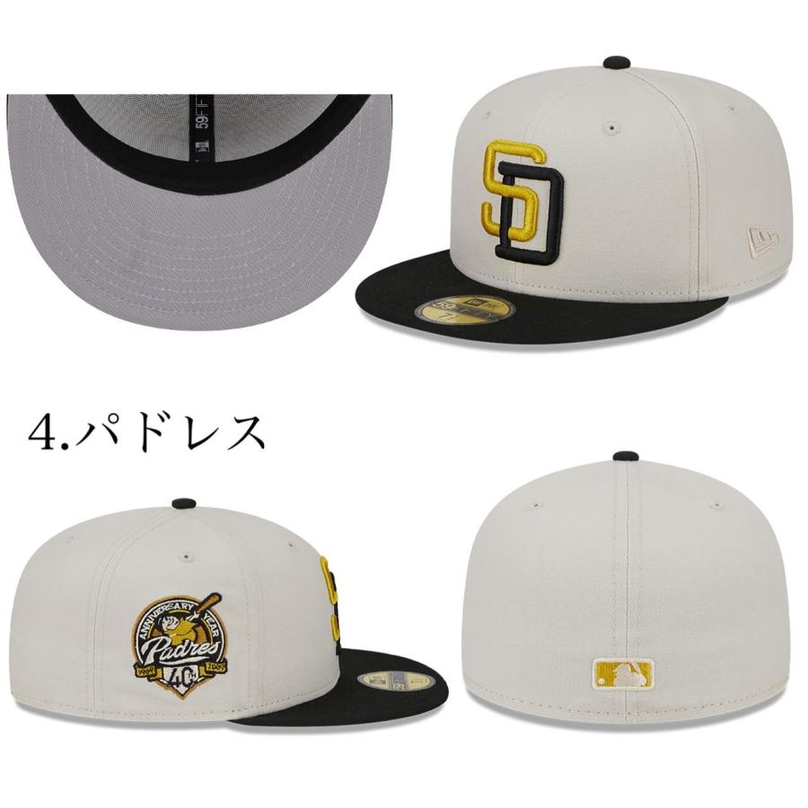 ニューエラ Newera 帽子 59FIFTY キャップ LA ドジャース パドレス フラットバイザー 5950 ツートーン ストーン メンズ レディース チーム NEWERA 59FIFTY｜staiwan｜12