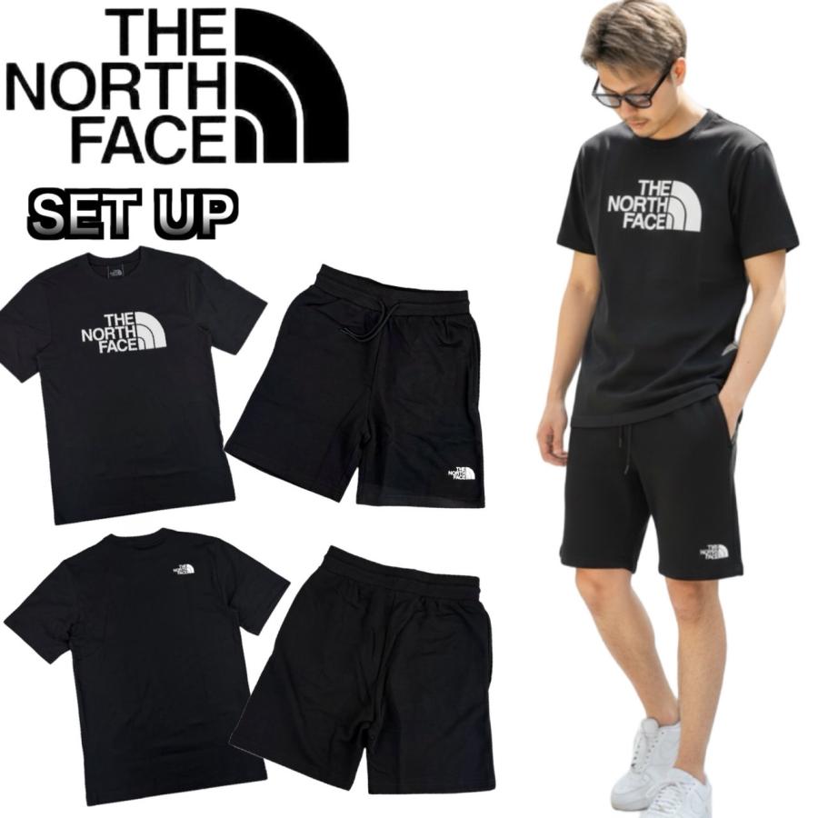 ザ ノースフェイス セットアップ  半袖 Tシャツ 2点セット NF0A8B6J/NF0A8GQB 上下 ボトムス ハーフドーム ロゴ ハーフパンツ プリントロゴ THE NORTH FACEの画像