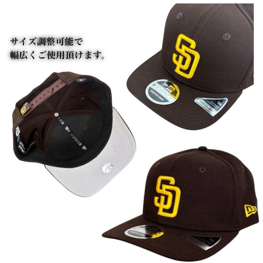 ニューエラ Newera キャップ 帽子  9SEVENTY メンズ レディース 970 ストレッチ ヤンキース ドジャース MLB ロゴ パドレス レッドソックス STRETCH SNAP | NEW ERA | 40
