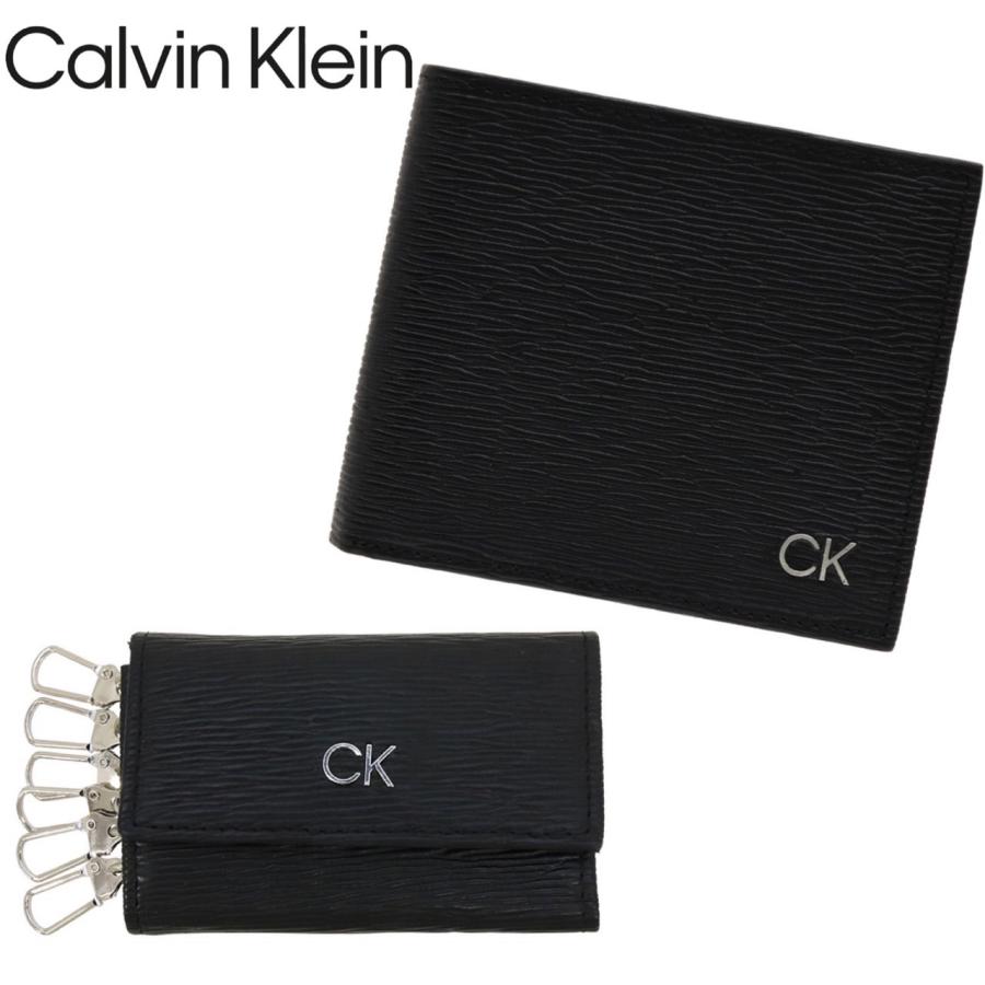 美品 カルバンクライン ラウンドファスナー財布 キーケース セット Calvin Klein（カルバン・クライン） 財布 キーケース セット メンズ