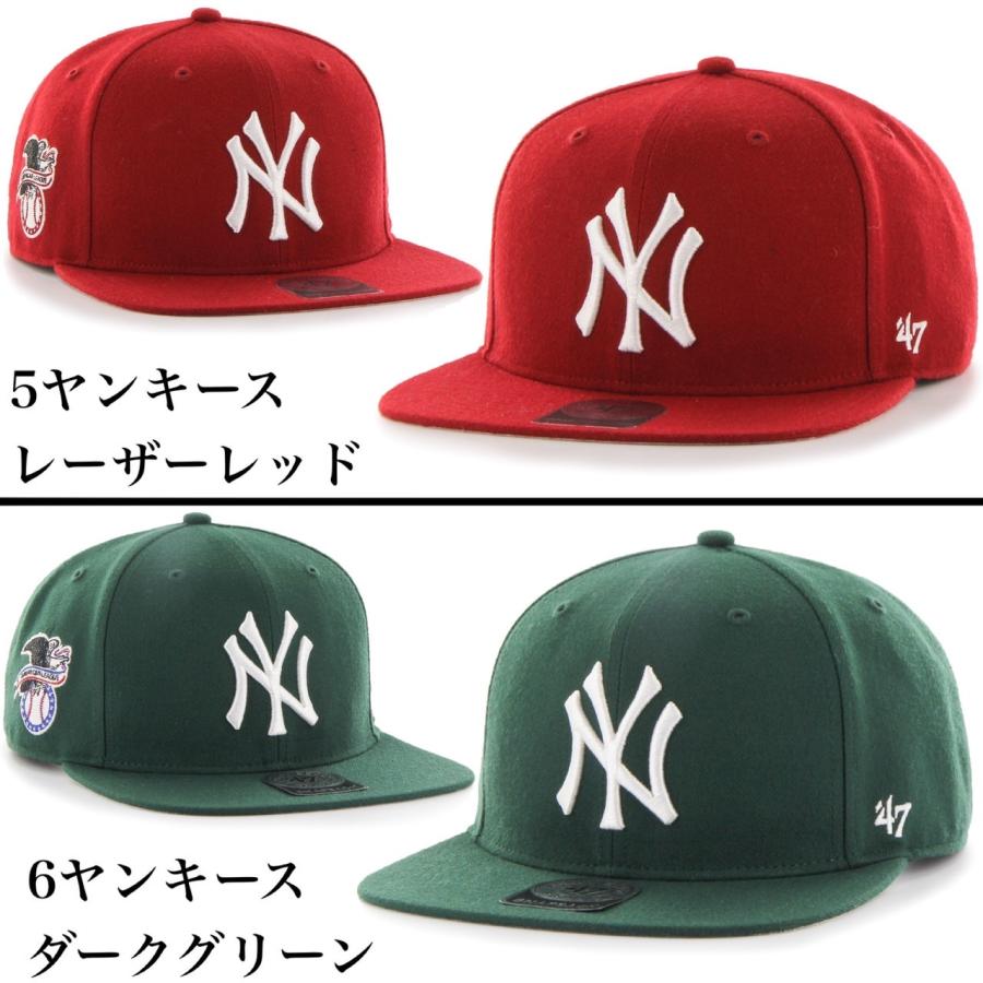 47 キャップ LA ヤンキース NYY ドジャース キャプテン フラットバイザー フォーティーセブン 野球チーム 帽子 スナップバック 47 CAPTAIN SURE SHOT｜staiwan｜05