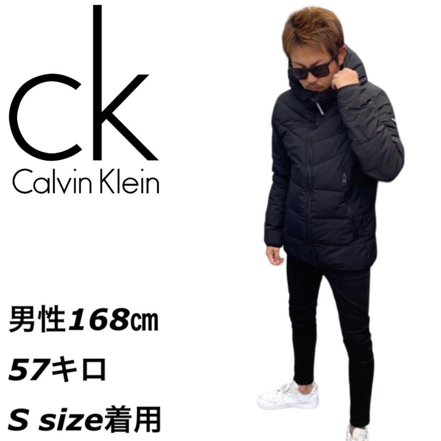 カルバンクライン CALVIN KLEIN 中綿 ジャケット アウター ボアフード CM155201 黒 メンズ ロゴ 冬 モコモコ｜staiwan｜02