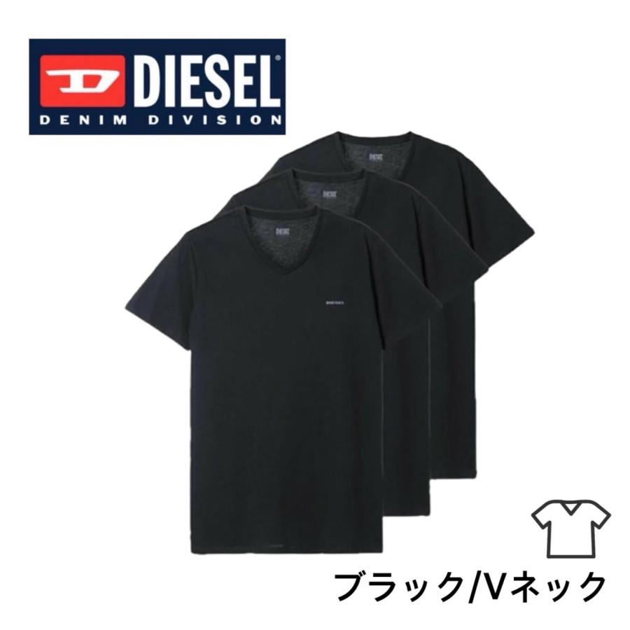 DIESEL（ディーゼル） 半袖 Tシャツ 3枚セット メンズ 00SPDM-0AALW