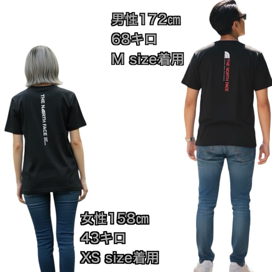 ザ ノースフェイス The North Face Tシャツ 半袖 バックロゴ NF0A8GV1/NF0A8EE7 バーチカル メンズ レディース M VERTICAL REGULAR SHORT SLEEVE TEE-GRAPの画像
