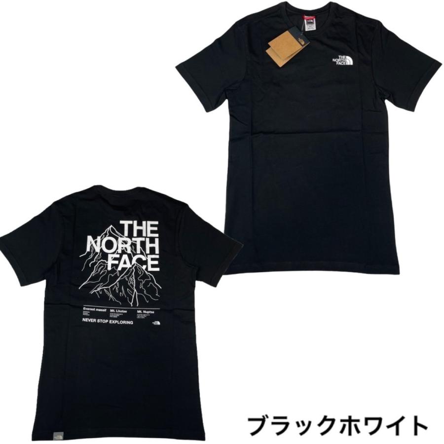ザ ノースフェイス 半袖 Tシャツ NF0A7Z9K バックロゴ トップス メンズ レディース ロゴ THE NORTH FACE M SS MOUNTAIN OUTLINE TEE｜staiwan｜03