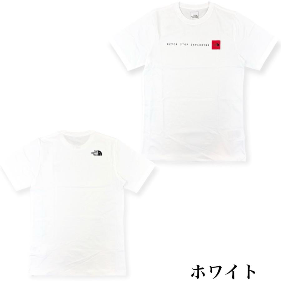 ザ ノースフェイス Tシャツ 半袖 NF0A8GUV カットソー ミニボックスロゴ 丸首 メンズ レディース THE NORTH FACE M NEVER STOP EXPLORING REGULAR SHORT SLEEVEの画像