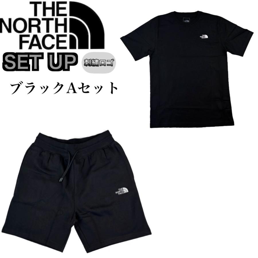 ザ ノースフェイス セットアップ Tシャツ 2点セット NF0A8CZ2/NF0A8C2G/NF0A8C1J 上下 ボトムス ハーフパンツ ボックスロゴ 裏起毛 刺繍ロゴ THE NORTH FACEの画像