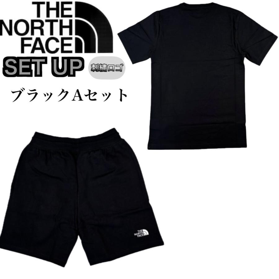 ザ ノースフェイス セットアップ Tシャツ 2点セット NF0A8CZ2/NF0A8C2G/NF0A8C1J 上下 ボトムス ハーフパンツ ボックスロゴ 裏起毛 刺繍ロゴ THE NORTH FACEの画像