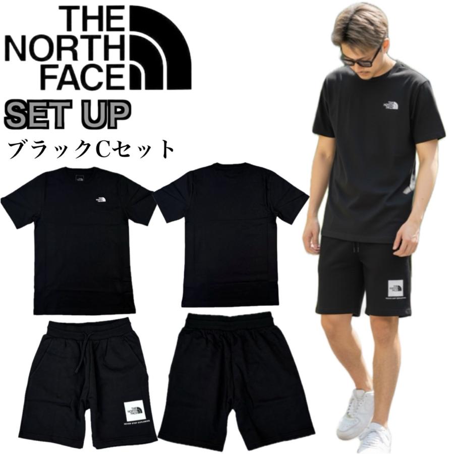 ザ ノースフェイス セットアップ Tシャツ 2点セット NF0A8CZ2/NF0A8C2G/NF0A8C1J 上下 ボトムス ハーフパンツ ボックスロゴ 裏起毛 刺繍ロゴ THE NORTH FACEの画像