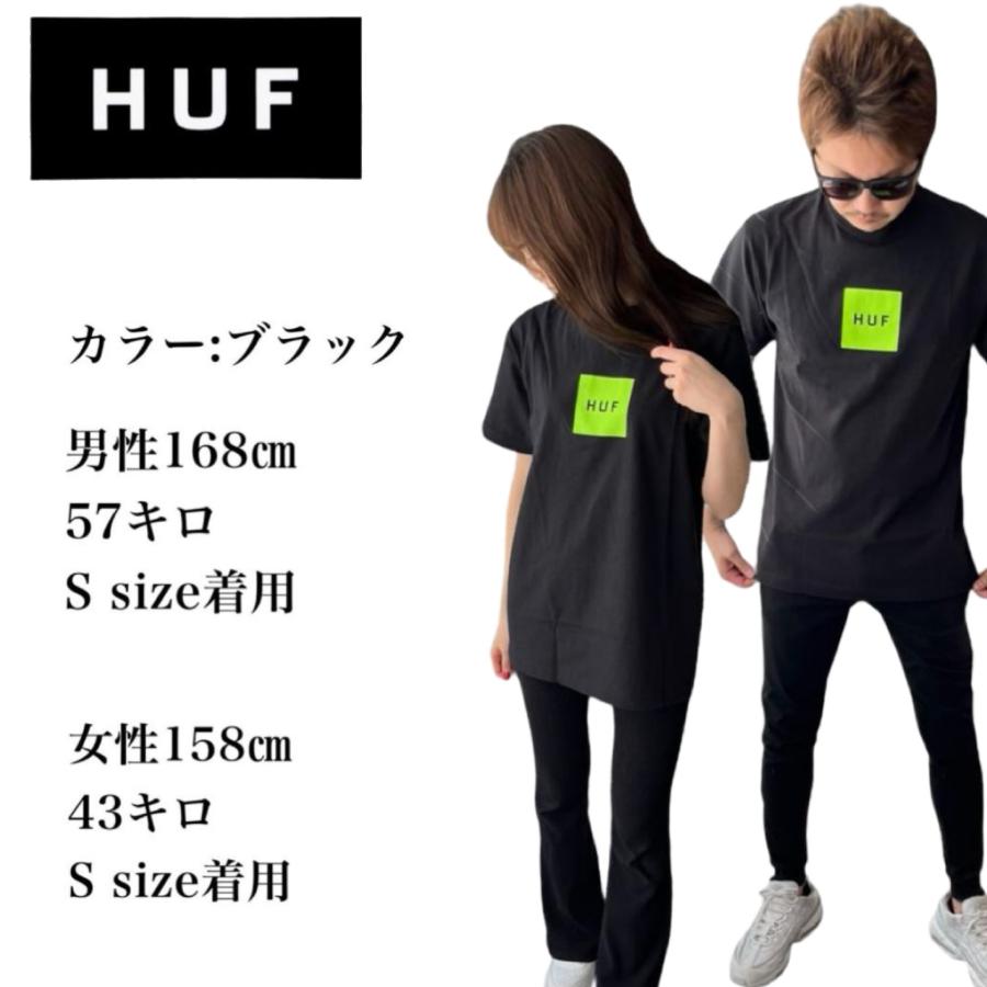 HUF（ハフ） 半袖 Tシャツ TS01666/TS01954 ボックスロゴ 前ロゴ