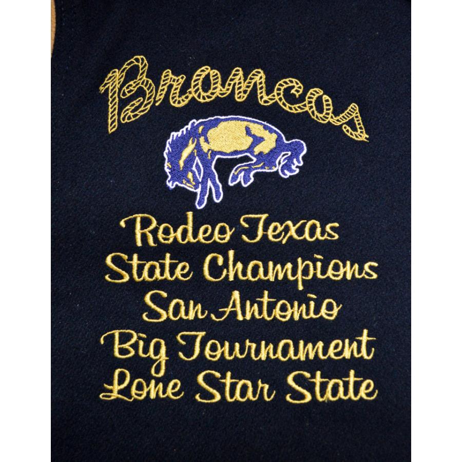 24BRONCOS  ブロンコス　DeLONG AWARD JACKET アワードジャケット スタジャン ドットコムの画像