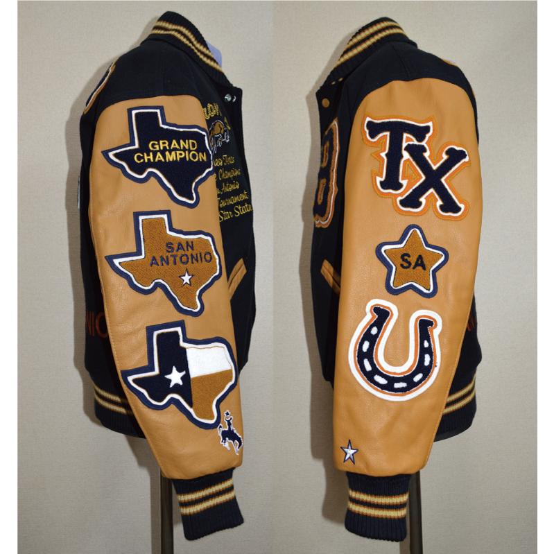 24BRONCOS  ブロンコス　DeLONG AWARD JACKET アワードジャケット スタジャン ドットコムの画像