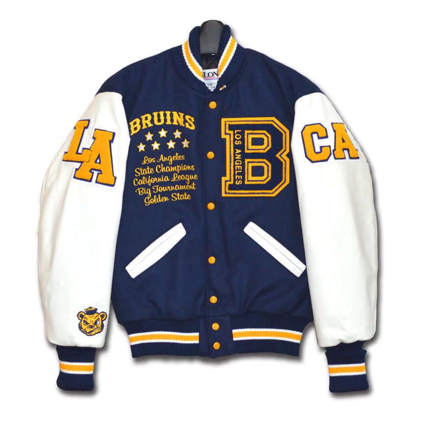 24BRUINS  ブルーインズ　DeLONG AWARD JACKET アワードジャケット スタジャン ドットコムの画像