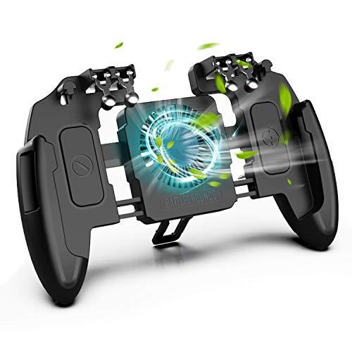 最新6本指 荒野行動 Pubg Mobile コントローラー 6本指操作可能 冷却ファン付き 高感度 射撃ボタン ゲームコントローラー 一体式 引き S 0902 Takebaster 通販 Yahoo ショッピング