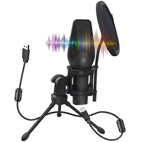 メーカー包装済 コンデンサーマイク Usb Pc マイク ゲーミングマイク 配信用マイク ワンタッチミュート機能 卓上マイク Windows Mac Ps4 Ps5 新発売の Cervezasnazari Com