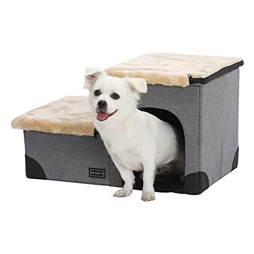 Petsfit 犬用ステップ ペット用階段 犬猫用品 踏み台 組立式ステップ ドッグステップ 収納型ペットステップ 安全 2段 3段 収納便利 ペットウォーター Www Ma Maison Algarve Com
