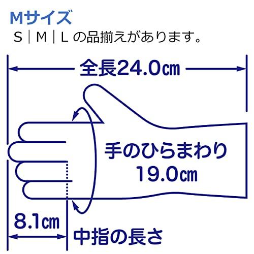 [ 使いきり手袋 ニトリルゴム ] 極うす手 Mサイズ ホワイト 100枚 粉なし 左右両用タイプ 調理 掃除 毛染め 介護 ニトリル手袋 使い捨て｜stakeba3｜06