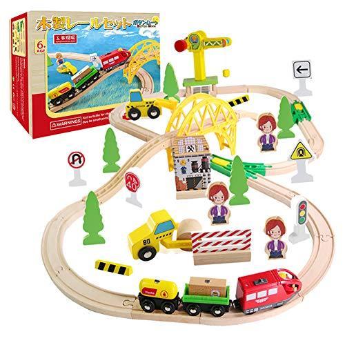 Button Moon 木製レール トーマス互換 電動機関車 駅前セット 木のおもちゃ 電車レール トレインセット 列車 車両つき 組み立て 情景部品 S Takebaster 通販 Yahoo ショッピング