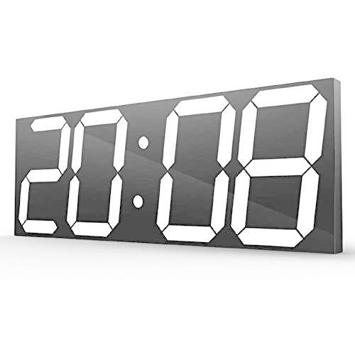 デジタル時計 壁掛け 定番から日本未入荷 大きい時計 led 激安挑戦中 電波大型 時計 壁 置き時計 家 おしゃれ オフィス 公共の場のための普遍的な 3d電子時計 四角 44.7