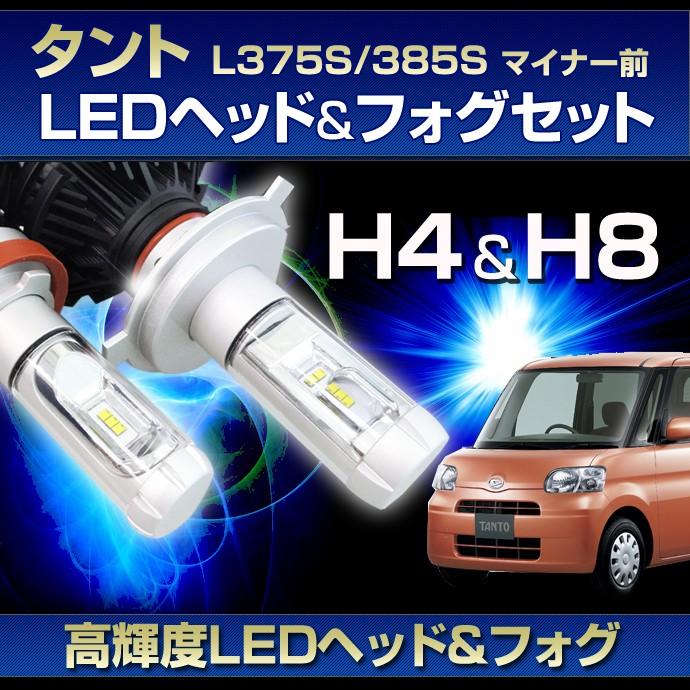 L375Sタントカスタム前期ヘッドライト L375S/L385S タントカスタム 純正HID車用 4連イカリング