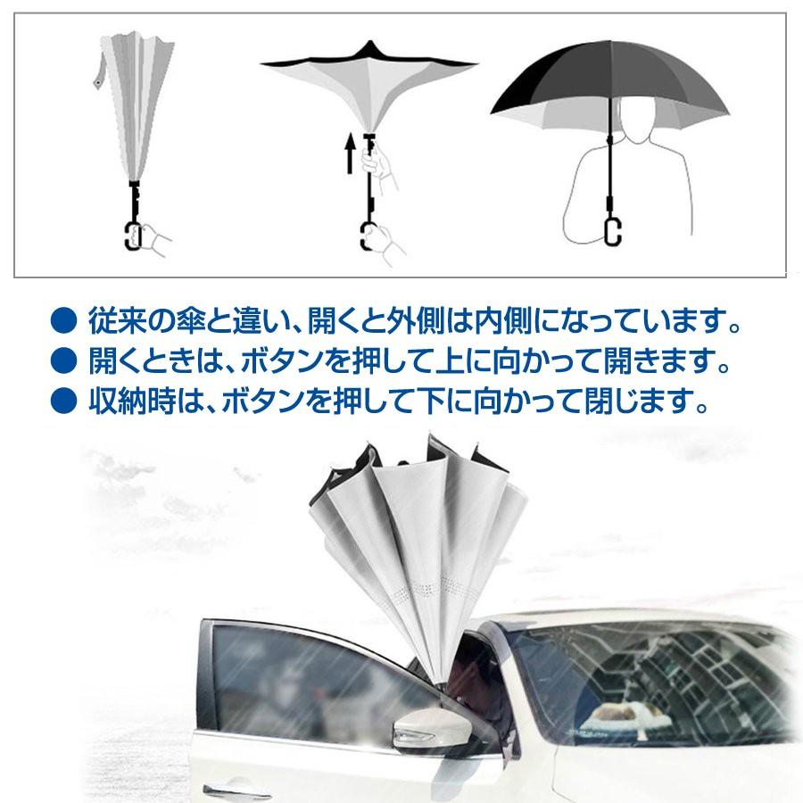 車の乗り降りに最適な傘 逆さ傘 さかさま傘 反対傘 長傘 晴雨兼用 濡れない メンズ レディース 紫外線対策 日傘 St Stakeholder 通販 Yahoo ショッピング