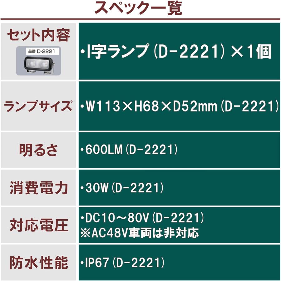 デルタ LED ワーニングランプ (半円1灯/直線2灯) DC12V～80V対応 デルタダイレクト 株式会社デルタ フォークリフト 警告灯 ストレート