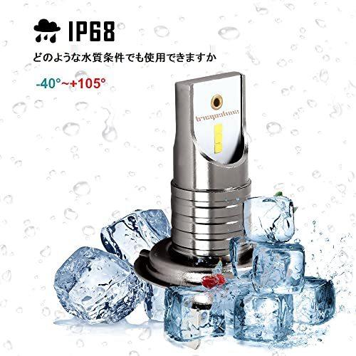 Readygohigh H7 Ledヘッドライト 超高輝度 ファッションの 100ルーメン 明るい 車検対応 車ラ 12v 24v兼用 ハイビーム 変換キットロー