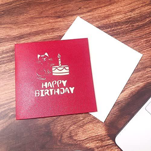 飛び出すカード グリーティングカード 誕生日 バースデーカード 猫 メッセージカード 猫 誕生日カード 猫可愛い手紙 プレゼント 封筒付き Cat S 2422 Stam 通販 Yahoo ショッピング