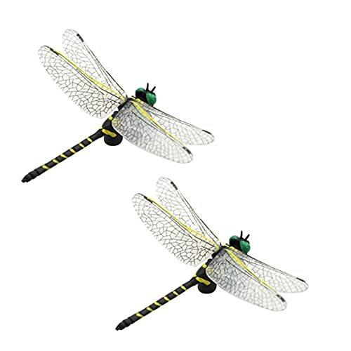 Bignick オニヤンマ トンボ 昆虫 動物 虫除け 家 おもちゃ 模型 5 大好評 リアル 2匹セット 6cm級 置物 Pvc 塗装済 インテリア 完成品