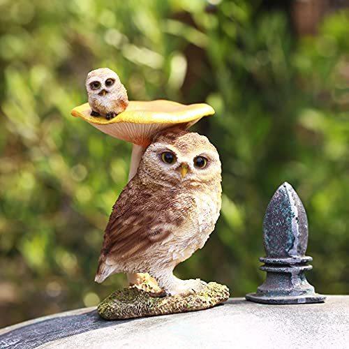 ファンシー Ca186b フクロウ 置物 かわいい 梟 ふくろう雑貨 ガーデン 動物 ふくろうグッズ 芝生 玄関先 庭 ガーデン ベランダ 屋外 おしゃれ遊び Ortoclinicataubate Com Br