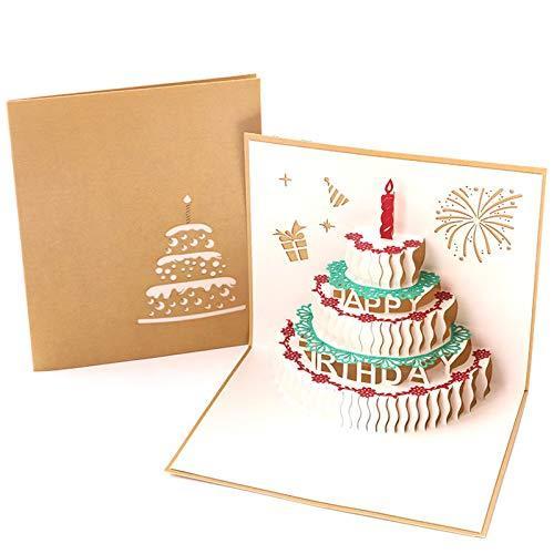 希望者のみラッピング無料 Boyioung誕生日手作り3dポップアップカードお誕生日カード誕生日カード ケーキ 立体カード お誕生日おめでとうケーキ ポップアップカードお祝いカー Discoversvg Com