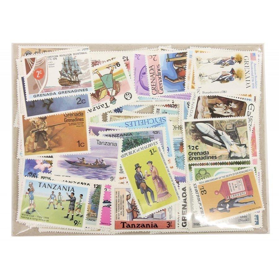 未使用】旧英領（イギリス連邦）切手 ２５０種 ２５０枚（重複なし 
