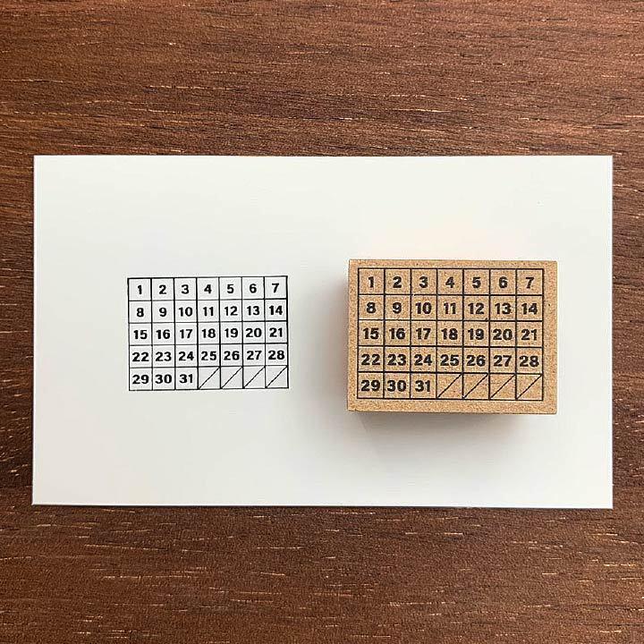 ハビットトラッカー（カレンダー型・S）（b-001）手帳 スタンプ はんこ