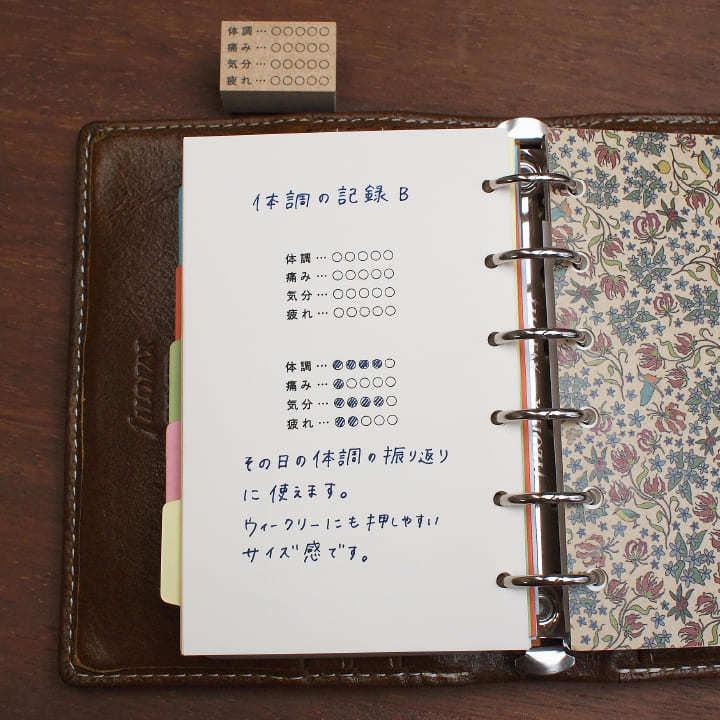 人気定番の 文房具 かわいい はんこ スタンプ 体調の記録b B 111 手帳 文具 スケジュール帳 リフィル システム手帳 手作り ハンドメイド デザインスタンプ Www Fattoriabacio Com