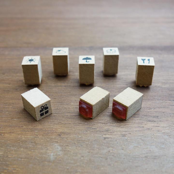 手帳スタンプmini 7mm｜04 仕事 14種類 スケジュールスタンプ はんこ