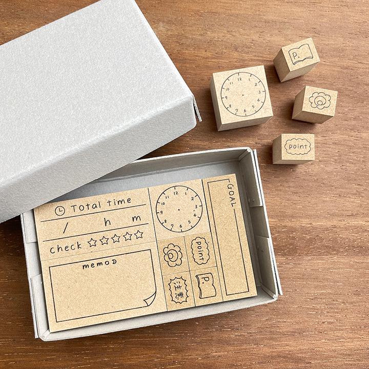 Nocaさん監修 スタンプセット (STUDY) 勉強 スタンプ はんこ かわいい