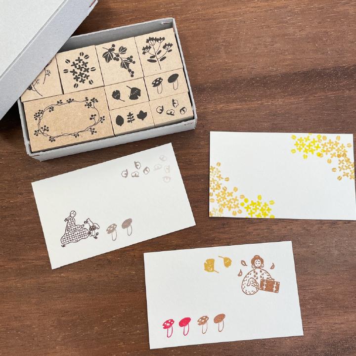 ナカノエミさん監修 クリエイターズスタンプボックス（Autumn flower