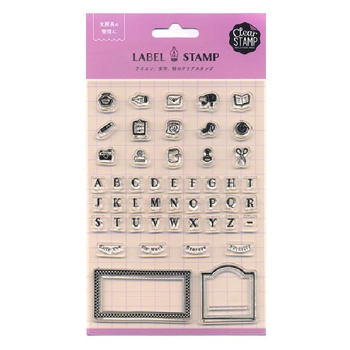 10％OFFセール】ラベルスタンプ Clear 文具女子の引き出し クリア