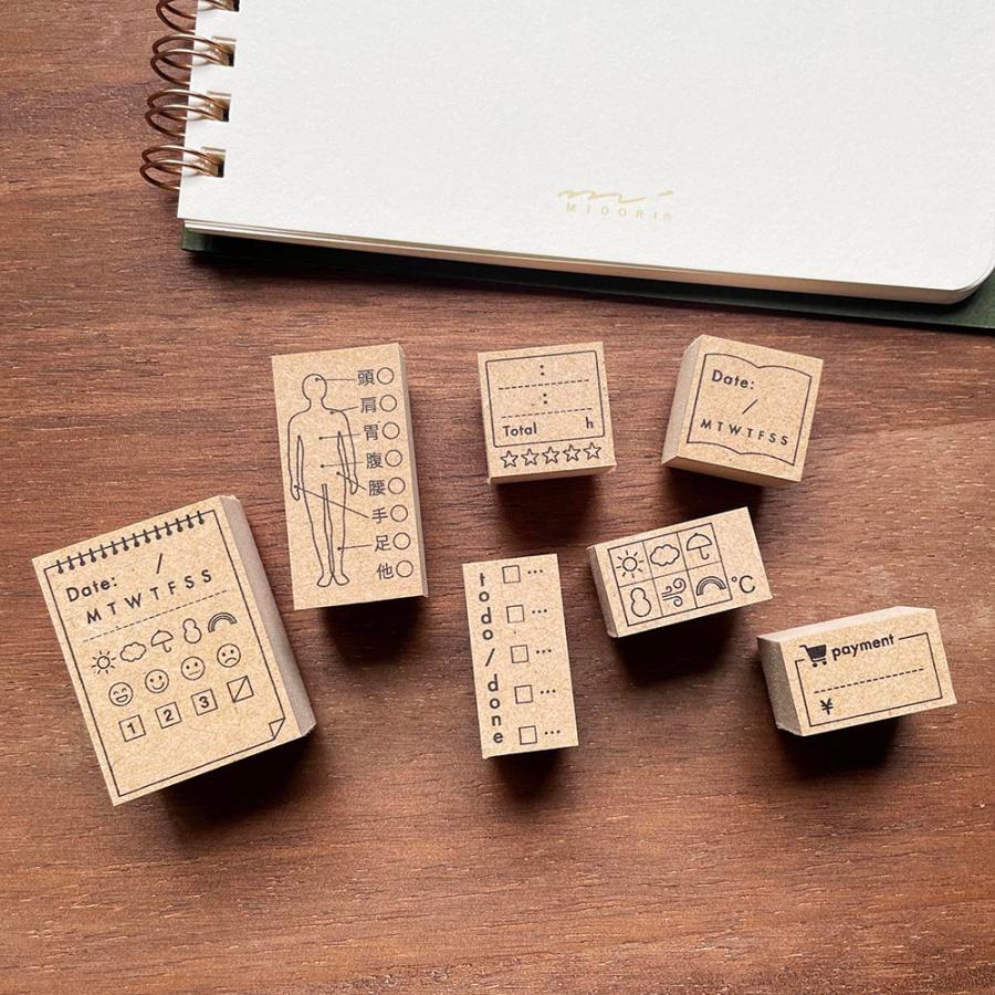 手帳スタンプBOX 01（kit-003）手帳 スタンプ はんこ かわいい 文房具