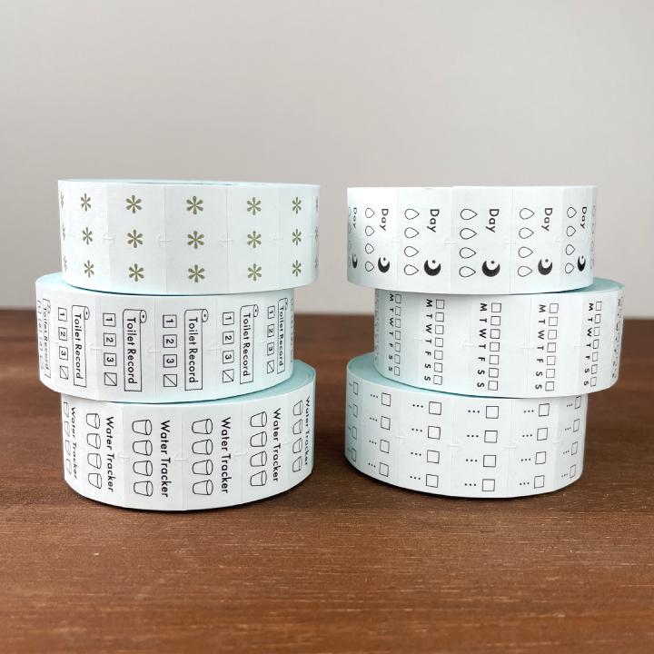 手帳のラベラーシール チェックボックス 黒 ラベルシール ラベラー