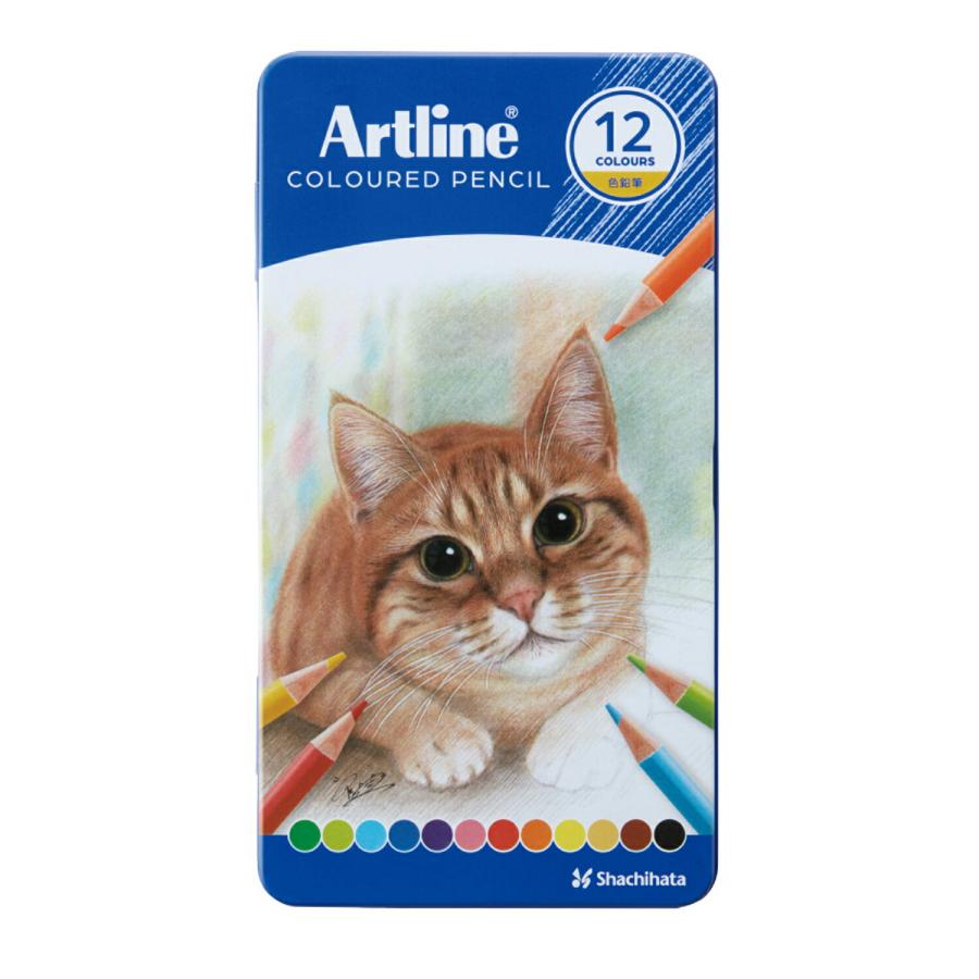 シヤチハタ（Shachihata） アートライン Artline 色鉛筆 12色セット