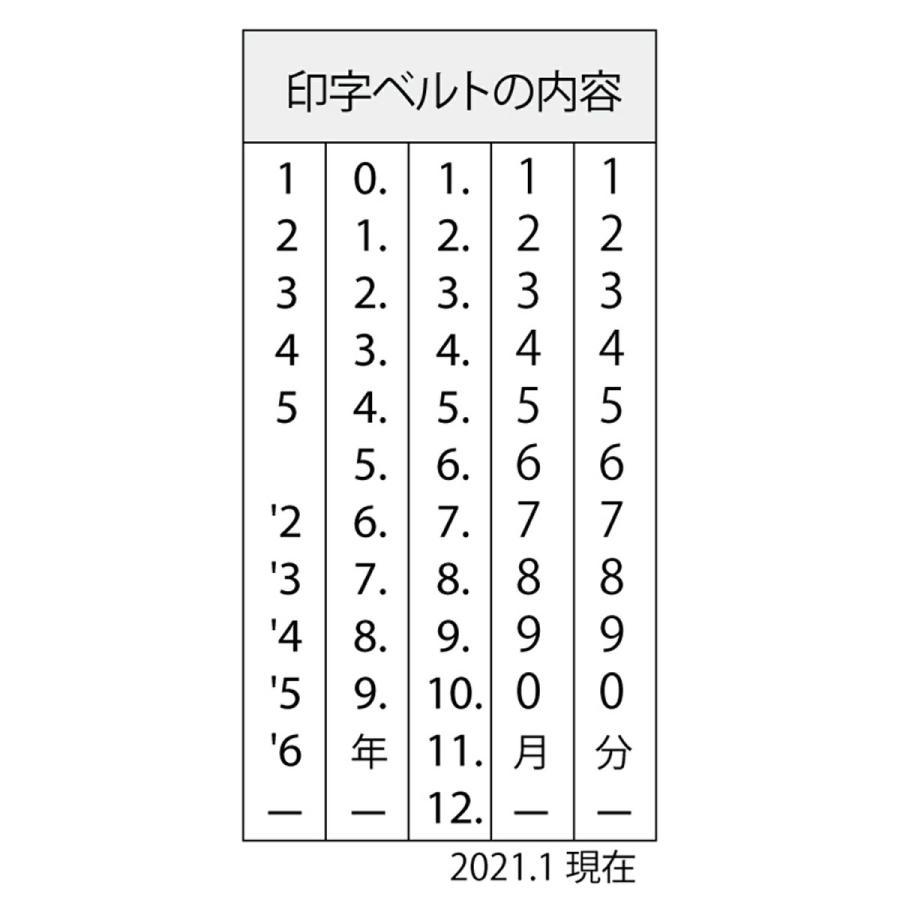 シャチハタ イラストデーターネームEX キャップ式 印面付き シヤチハタ 日付印 日付スタンプ 日付はんこ データネーム デート印 データ印｜stamp-stamp｜05