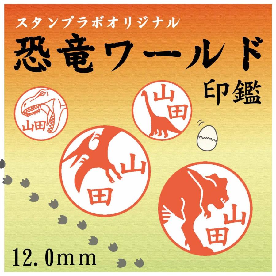 恐竜シリーズ 印鑑 はんこ 柘 ポスト投函送料無料 薩摩本柘 印鑑