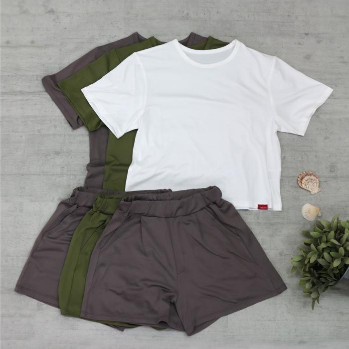 【売り切り商品】ひんやり涼しい さらさら ルームウエア セットアップ stample 32784 UV対策 接触冷感 伸縮 軽量 速乾 プール 川遊び アウトドア 水陸両用 | stample | 18