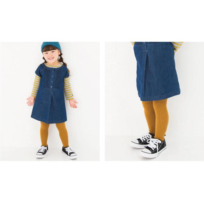 51831 stample スタンプル スタンダード メランジ リブ タイツ キッズ 女の子 ガールズ 綿混 綿 防寒 あったか 暖かい | stample | 08