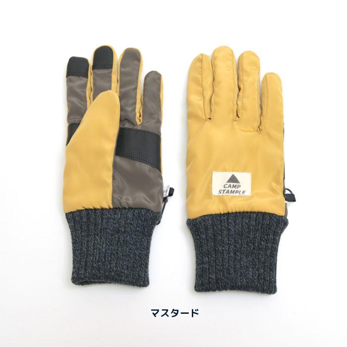 CAMP STAMPLE キャンプスタンプル 62877 レトロアウトドアグローブ キッズ 子供 手袋 暖かい 五本指 撥水性 防寒性 男の子 女の子 雪遊び スキー スノボ | stample | 02