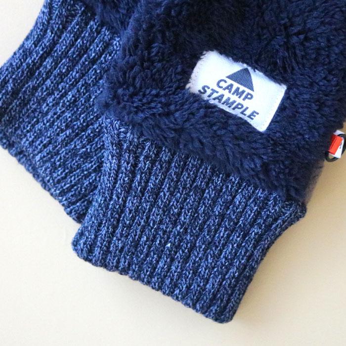 CAMP STAMPLE キャンプスタンプル 62879 スマホ指開き ボア グローブ あったか ジュニア 通学 子供 手袋 5本指 指穴 スマホ タブレット 暖かい 秋 冬 防寒 | stample | 16